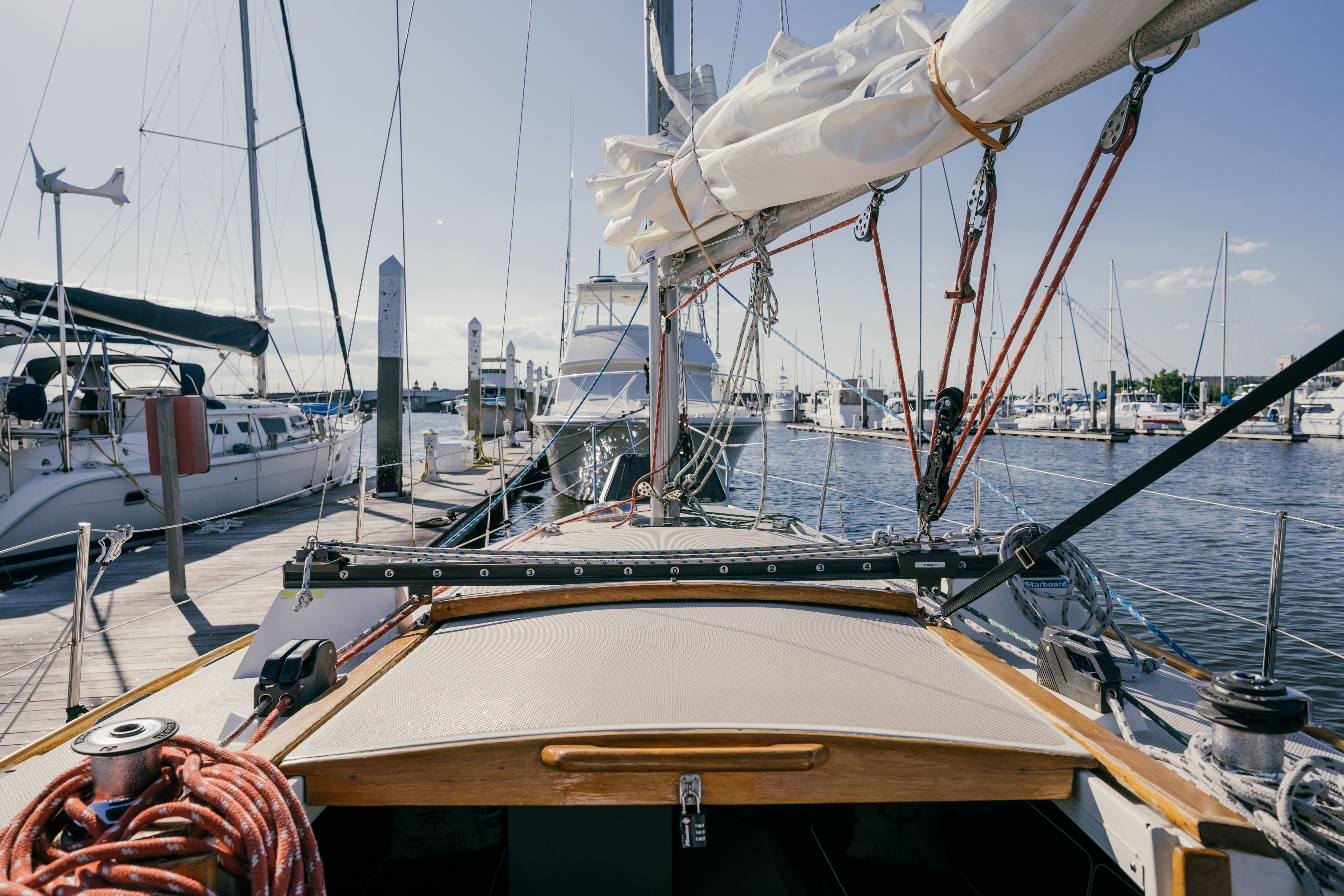 Photo of the Mental Heeling Sailboat docked in Charleston, South Carolina